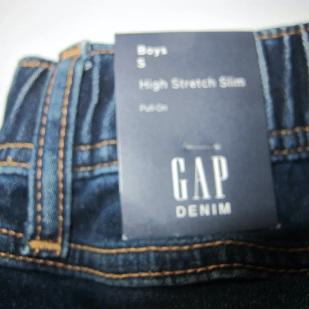 🔴🔴🔴SOLD🔴🔴🔴NWT Gap Denim Boy's High Stretch Slim Jeans Size Small (6-7) - Picture 3 of 6